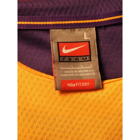 LSU Tigers Nike Team Fit Dry Mesh Pullover Shirt Purple & Gold Embroidery Size L - Picture 6 of 9
